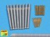 Aber 350L-64 Set of Barrels for H.M.S. Warspite battleship- 15” Mk.Ix 8; 6” Mk.XII x 8; 4” Mk.XVI x 8 (1:350)
